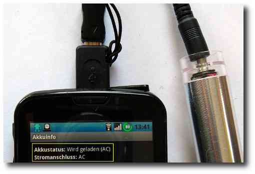 Notfallader am Samsung Galaxy