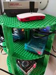 5 Raspberry PI in Klemmbausteinturm