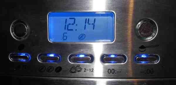 BEEM Fresh-Aroma-Perfect Superior: Anzeige und Bedienknoepfe