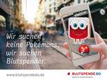 Werbekarte Blutspende Dortmund - Pokemon GO