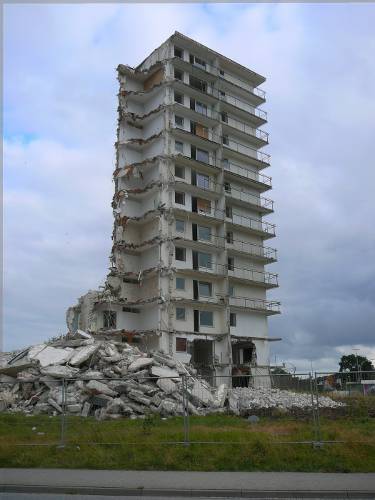 Abbruch Hochhaus Wasserlooser Weg