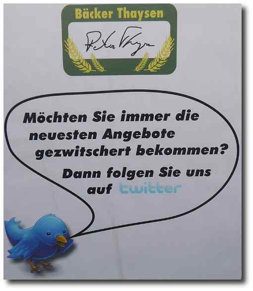 Bäcker Thaysen Twitter