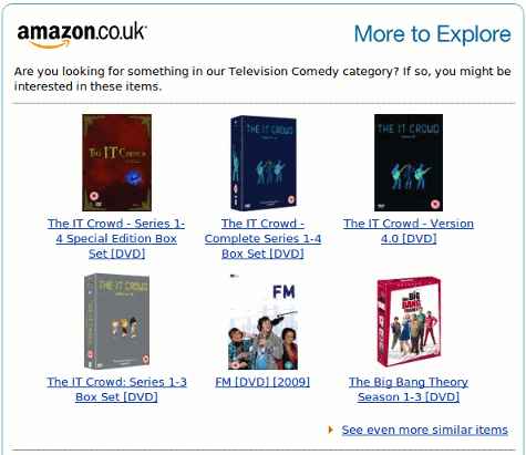 Amazon Empfehlungs FAIL