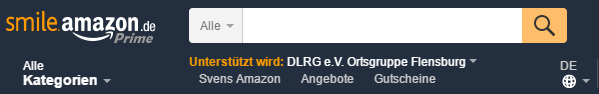 Amazon Smile mit Unterstützung der DLRG Flensburg