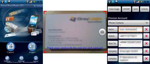 Bizcard Reader Collage