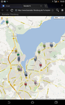 Busradar Flensburg im Android Browser