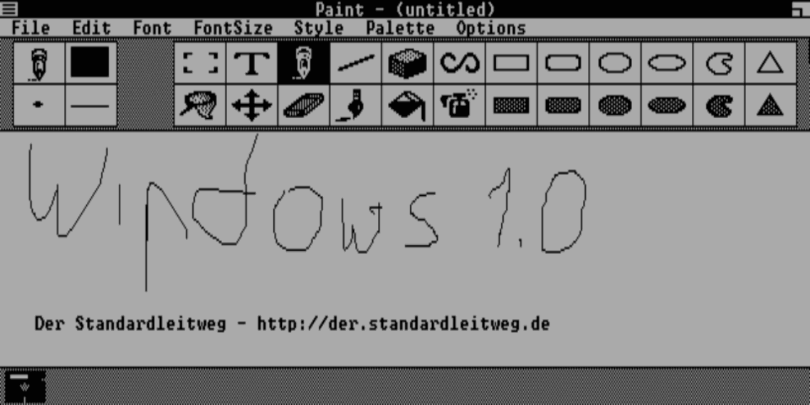 Windows 1.0.1 - Paint